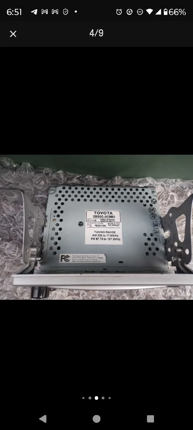 Toyota Yaris Double  Din Radio CD Player 08600-00980 OEM image indicator(5)