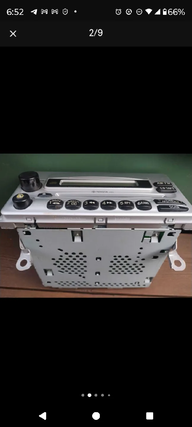 Toyota Yaris Double  Din Radio CD Player 08600-00980 OEM image indicator(2)