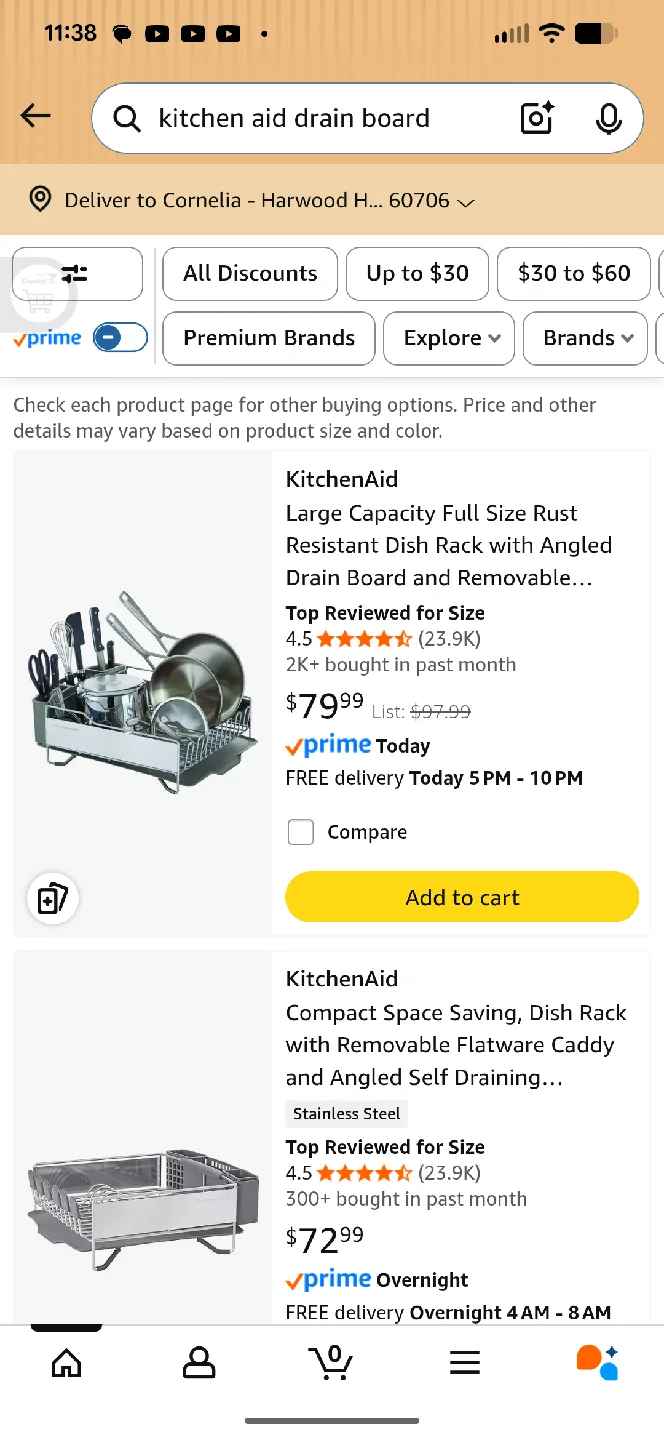 KitchenAid Dish Drying Rack image indicator(4)