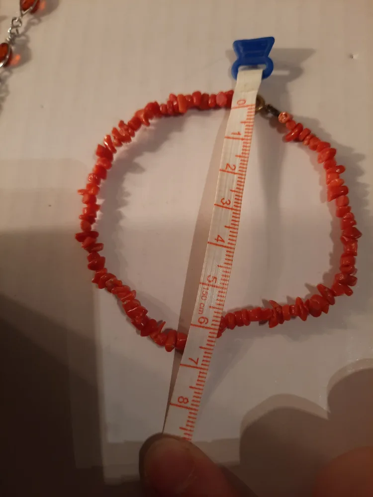 Amber & Coral Jewellery Set - Necklaces & Bracelet image indicator(9)