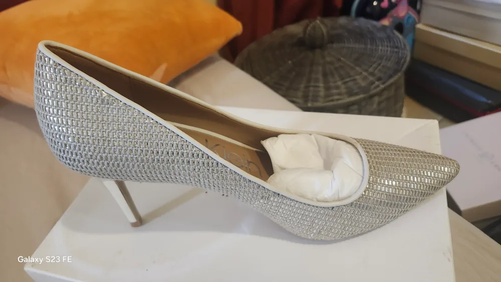 Calvin Klein Silver Heels image indicator(2)