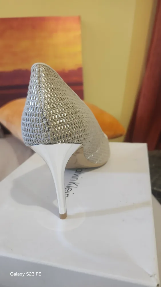 Calvin Klein Silver Heels image indicator(3)