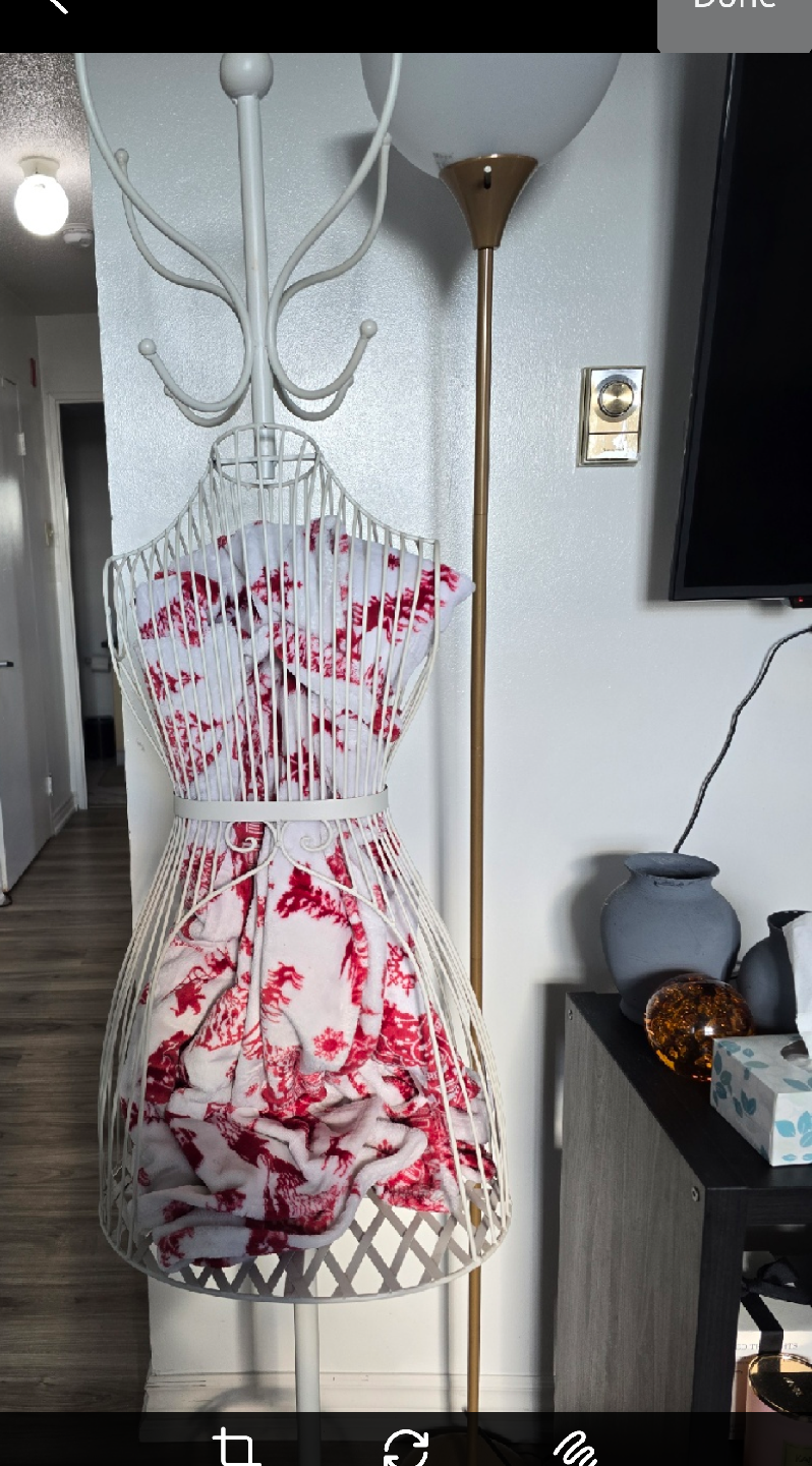 White Metal Mannequin Coat Rack Stand - photo 4