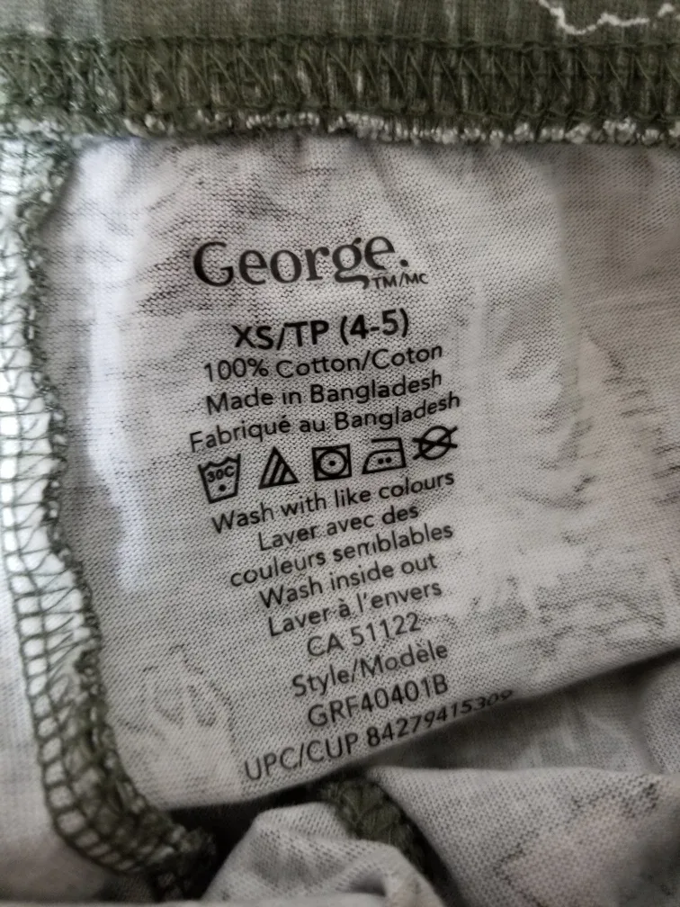 George Kids Pajama Set - Size XS (4-5) image indicator(5)