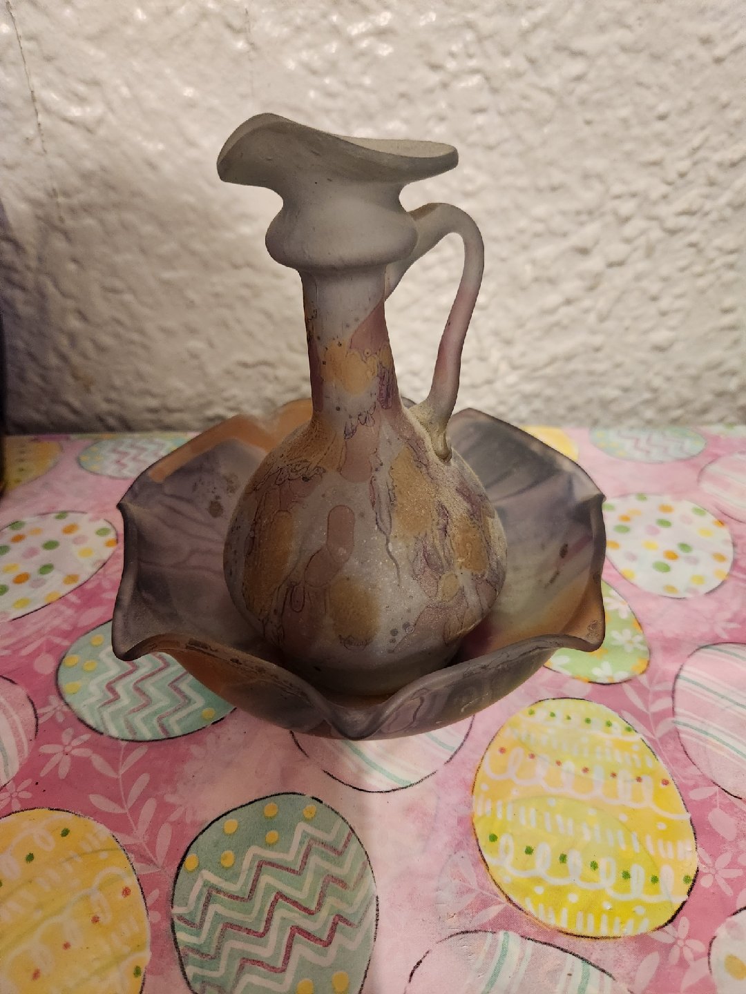 pitcher with basin