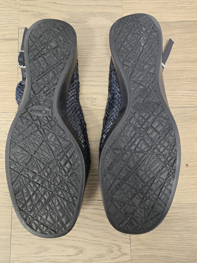 Romani Fratelli Woven Leather Sandals - Size 38 - photo 4