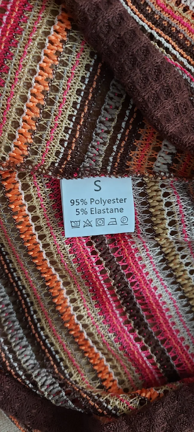 🆕Striped One-Shoulder Knit Top - Size S image indicator(3)