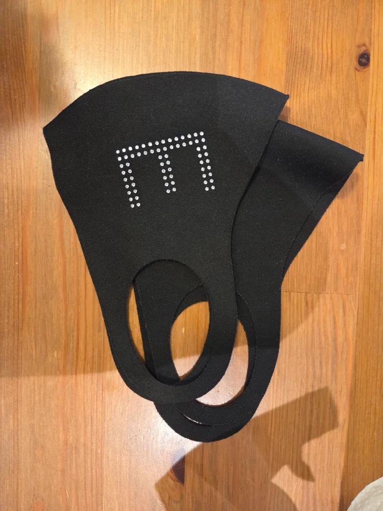 Black Fabric Mask (set of 2)