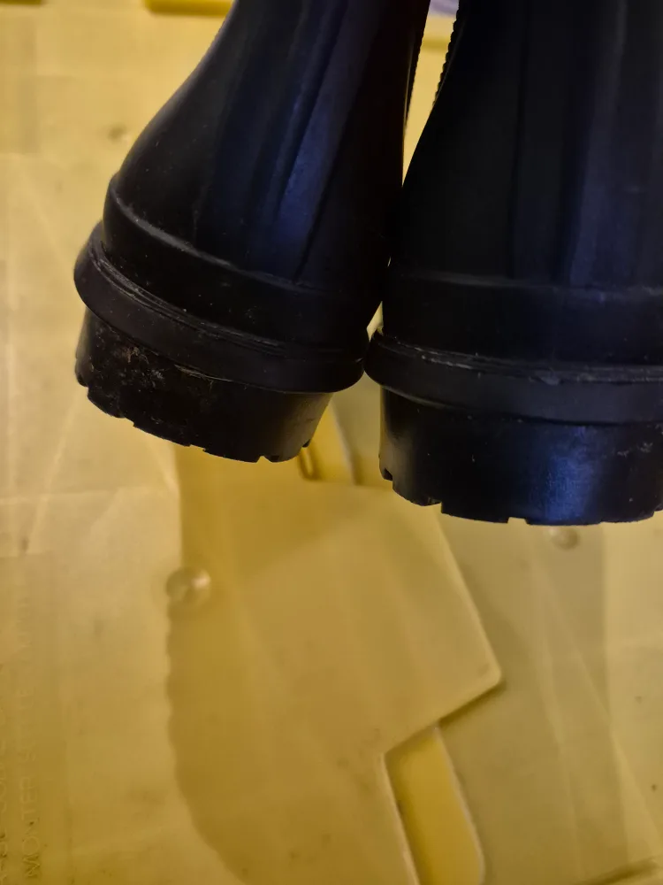 Black Quilted Rain Boots - Size 7.5 image indicator(6)