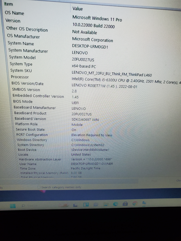 14inch i5 6th gen windows 11pro Lenovo ThinkPad L460 Laptop - photo 5