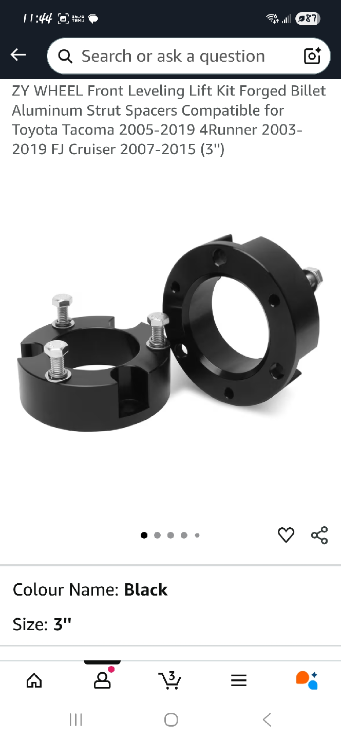 WHEEL Front Leveling Lift Kit - Toyota Tacoma