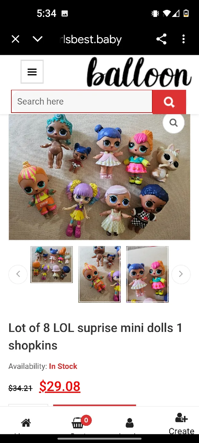 Kangol Grey Sweatshirt + LOL Surprise Mini Dolls image indicator(5)