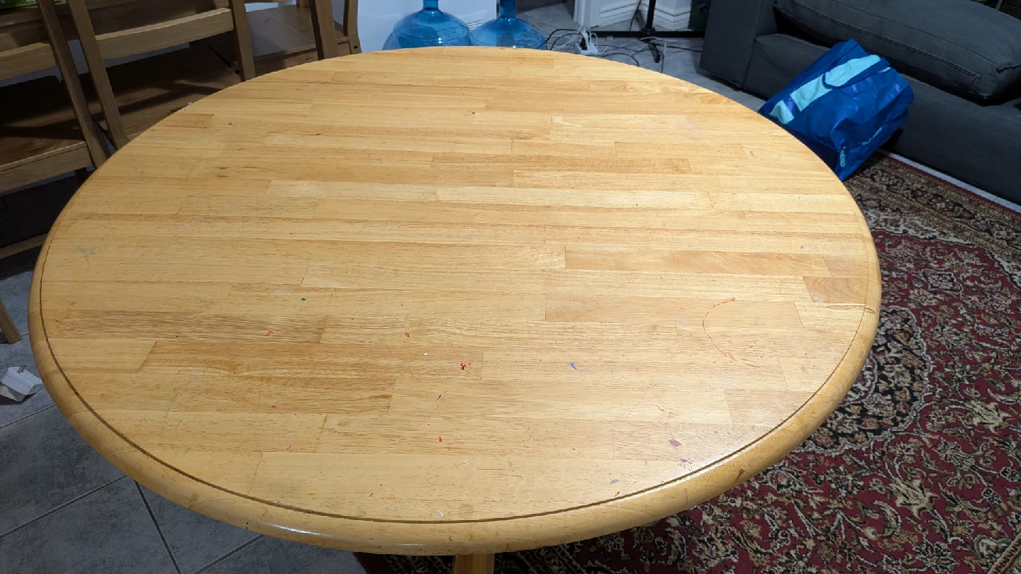 Round wooden table - photo 2