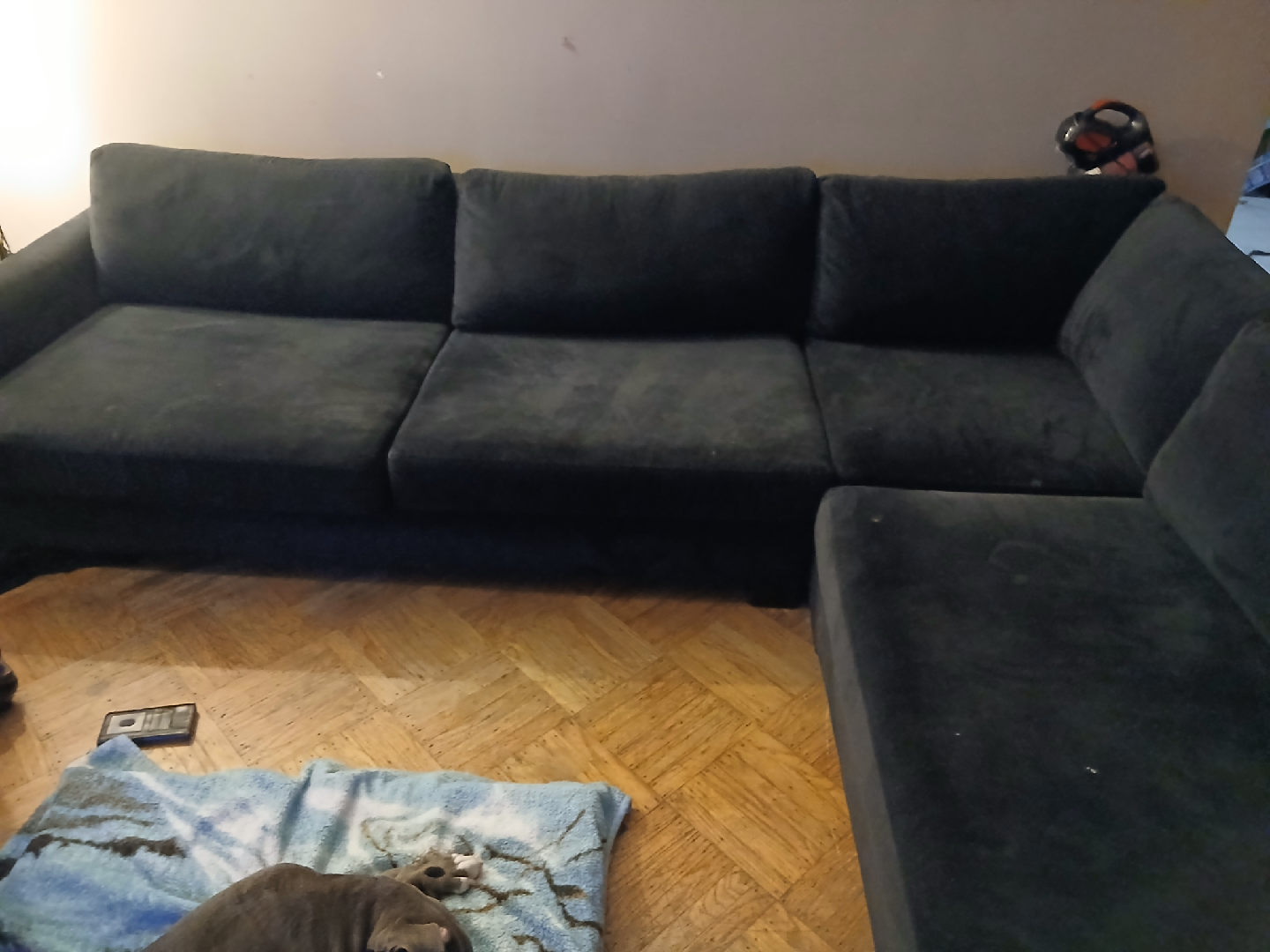 very large black Sectional Sofa - photo 3