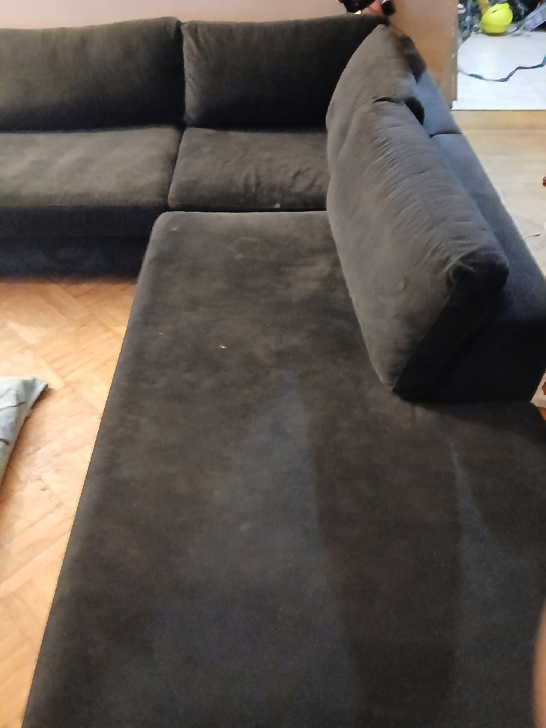 very large black Sectional Sofa - photo 4