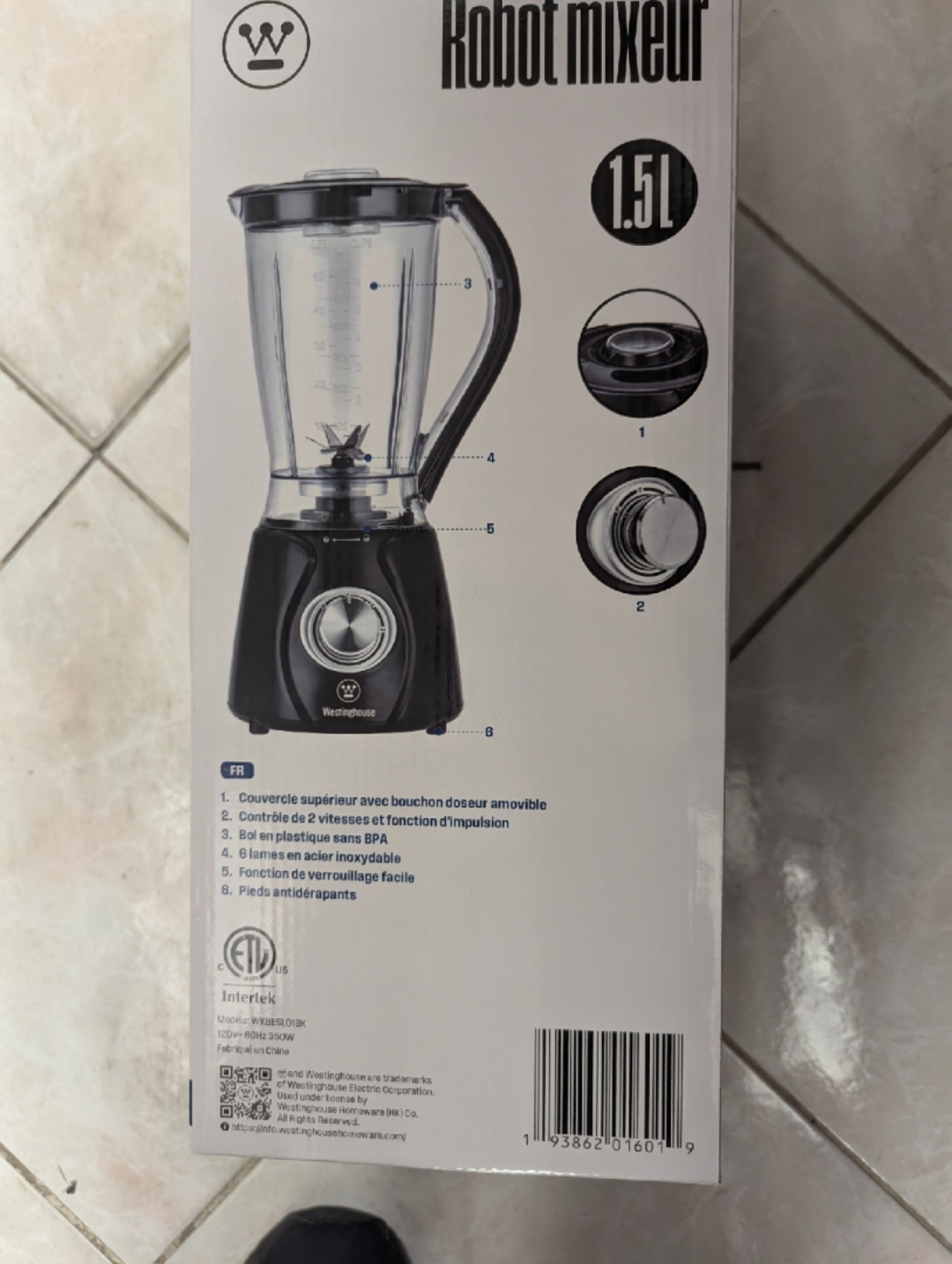 Westinghouse Robot Mixeur - 1.5L Blender - photo 2