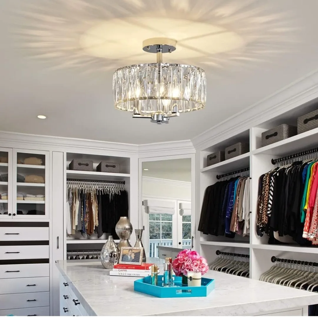 Crystal Ceiling Light Fixture image indicator(2)