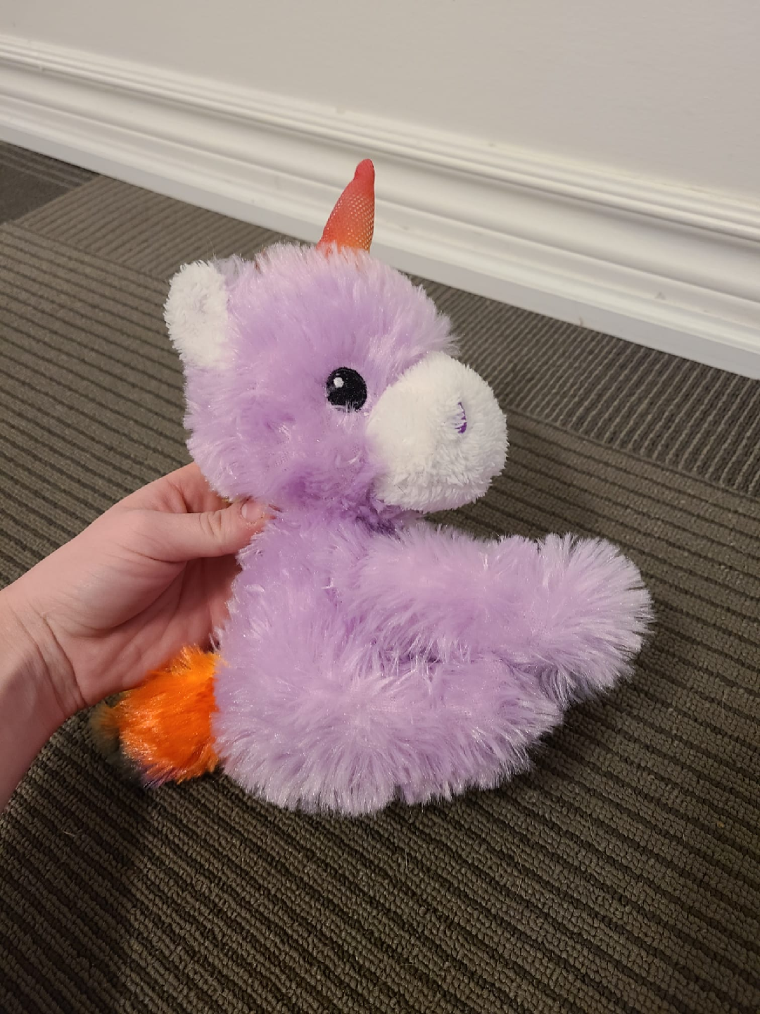 Purple and Rainbow Unicorn Plush Toy - photo 2
