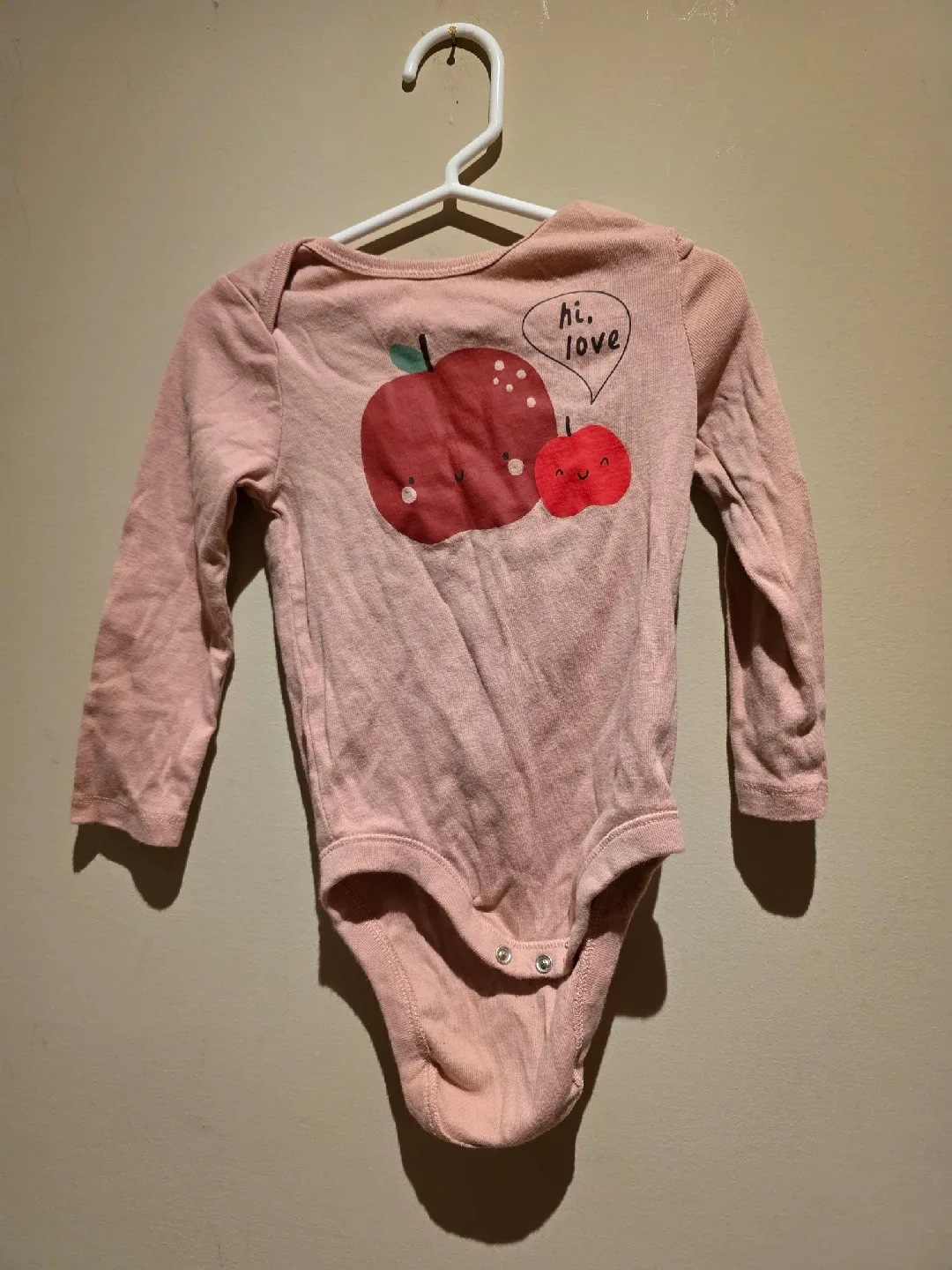 5 Baby Bodysuits for $5 - Carter's, Floral, Apple, Dinosaur image indicator(4)