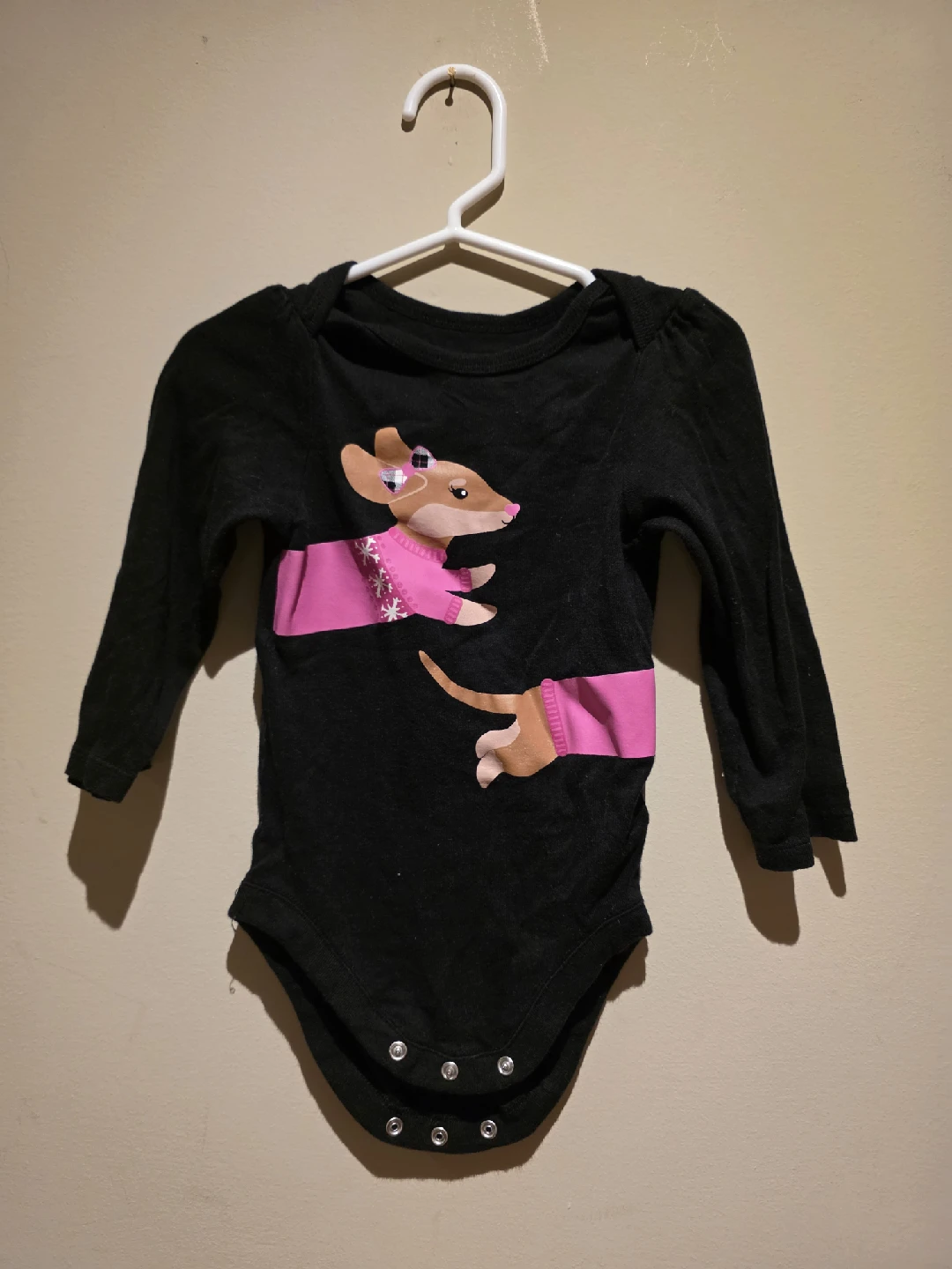 5 Baby Bodysuits for $5 - Carter's, Floral, Apple, Dinosaur - photo 5