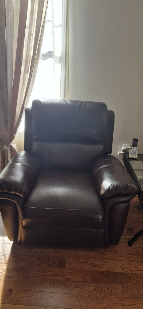 Brown Leather Recliner Chair