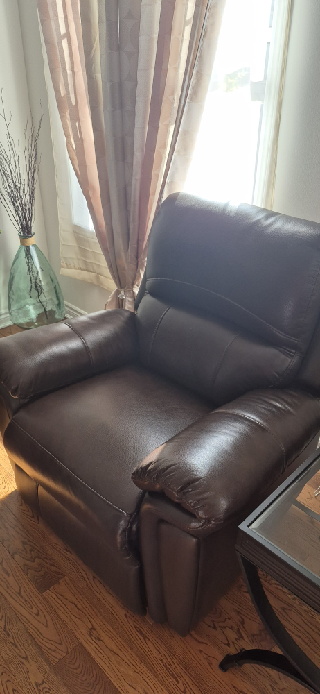 Brown Leather Recliner Chair - photo 5