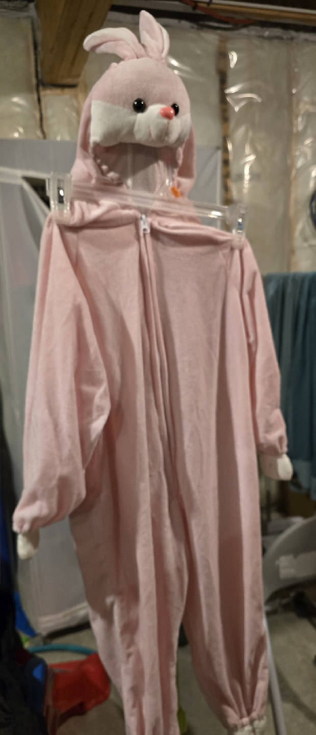 Halloween costume:  Pink Bunny Kids Onesie - photo 3