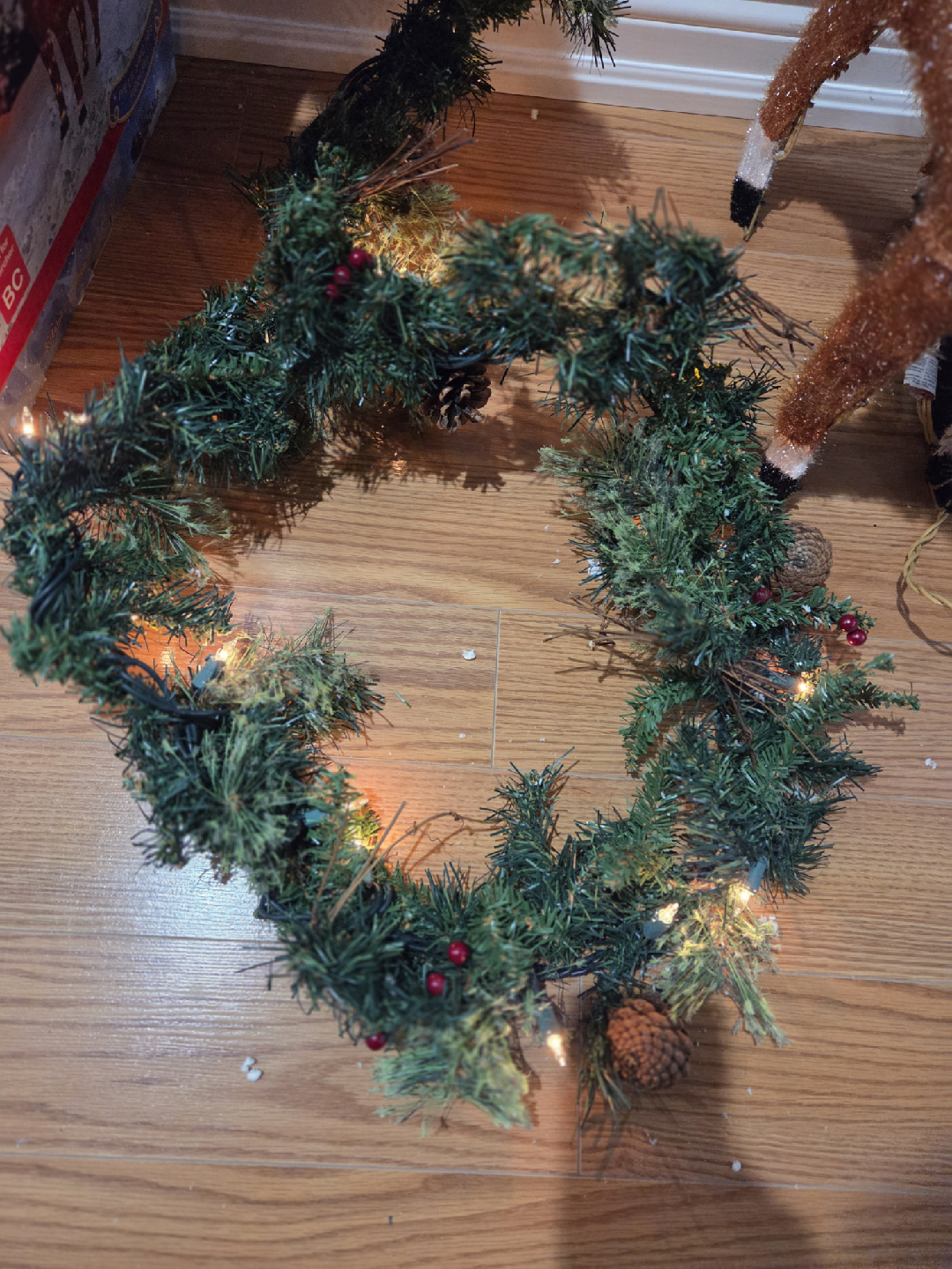 Christmas Garland with Lights