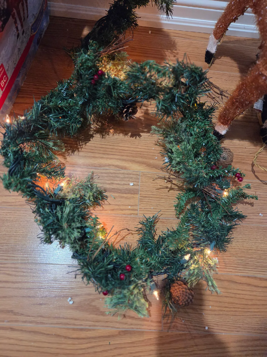 Christmas Garland with Lights thumbnail
