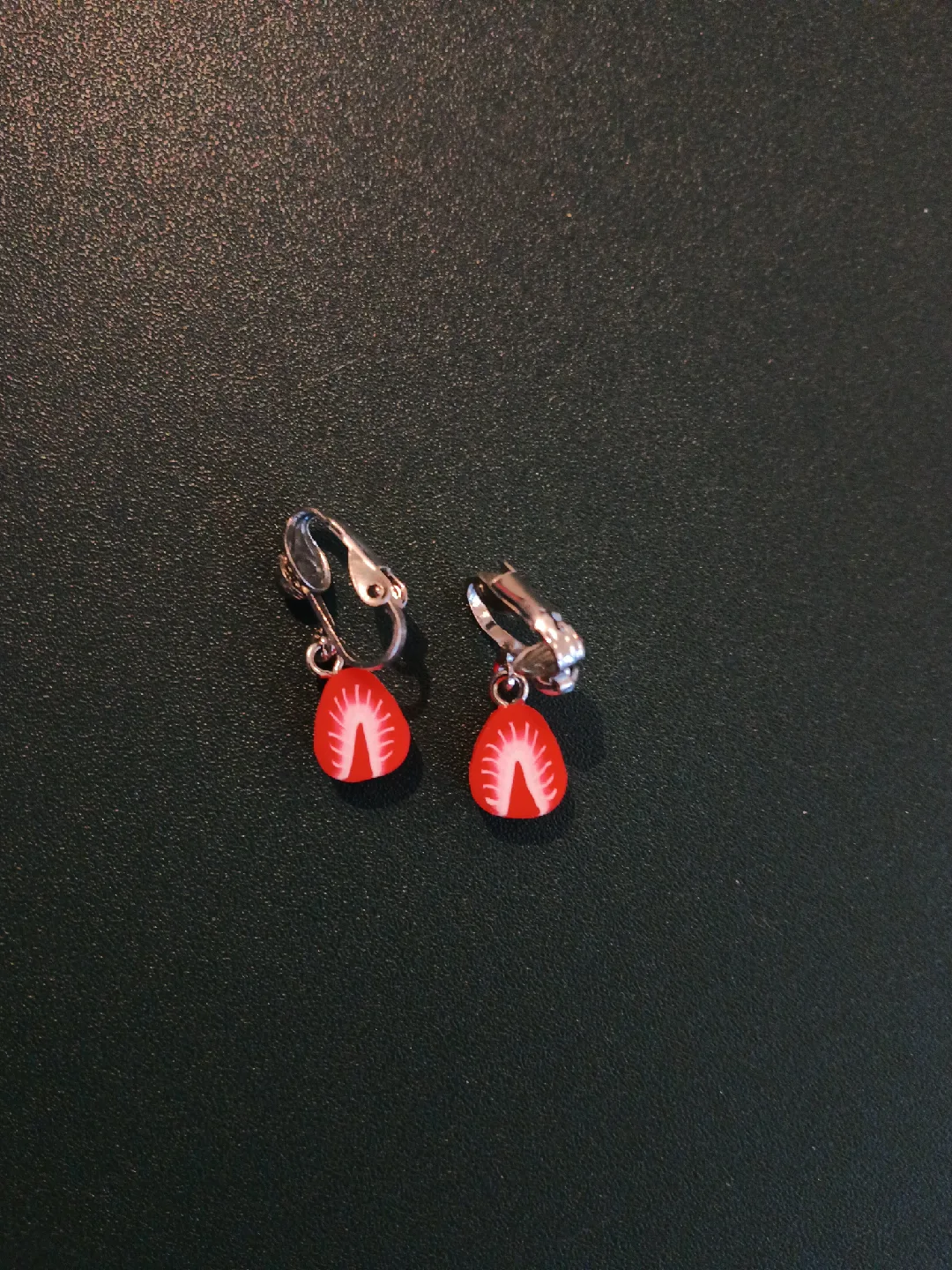 clip-on earrings (strawberry) thumbnail