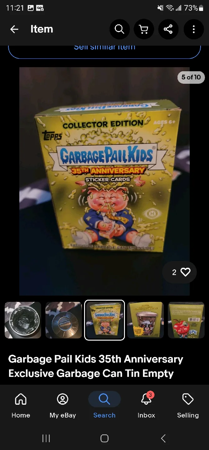 Garbage Pail Kids 35th Anniversary Garbage Can Tin image indicator(5)