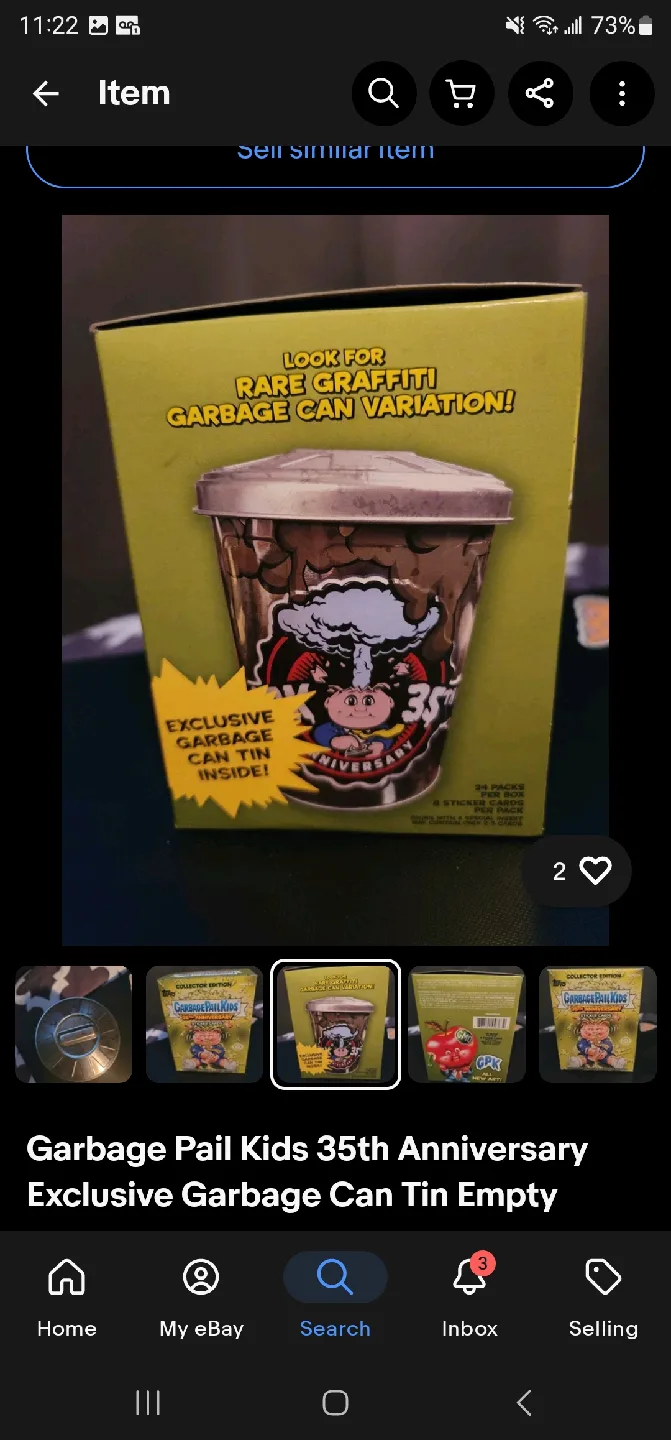 Garbage Pail Kids 35th Anniversary Garbage Can Tin image indicator(6)