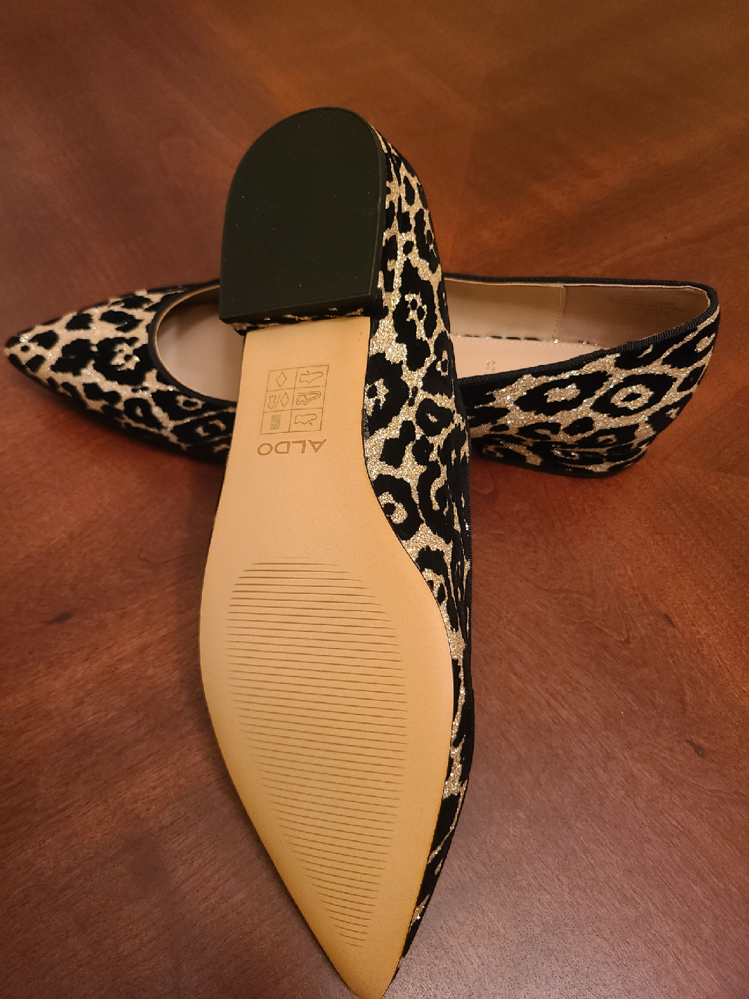 ALDO Leopard Print Pointed Flats - Size 7 - photo 2