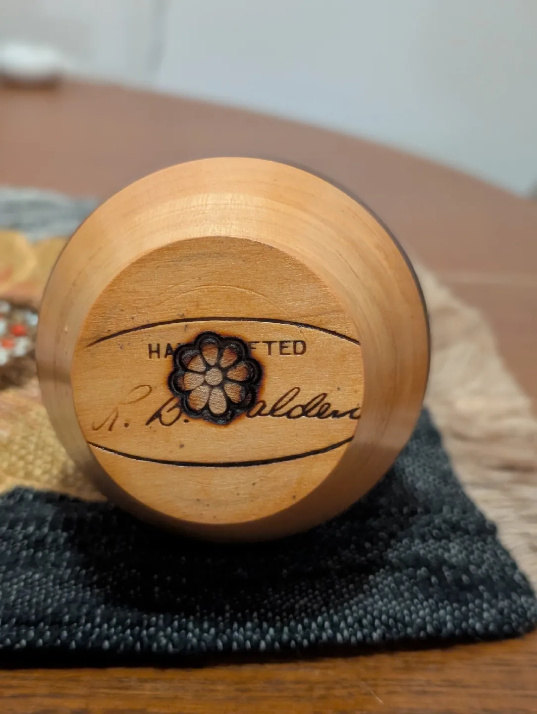 Handcrafted Wooden Vase image indicator(2)