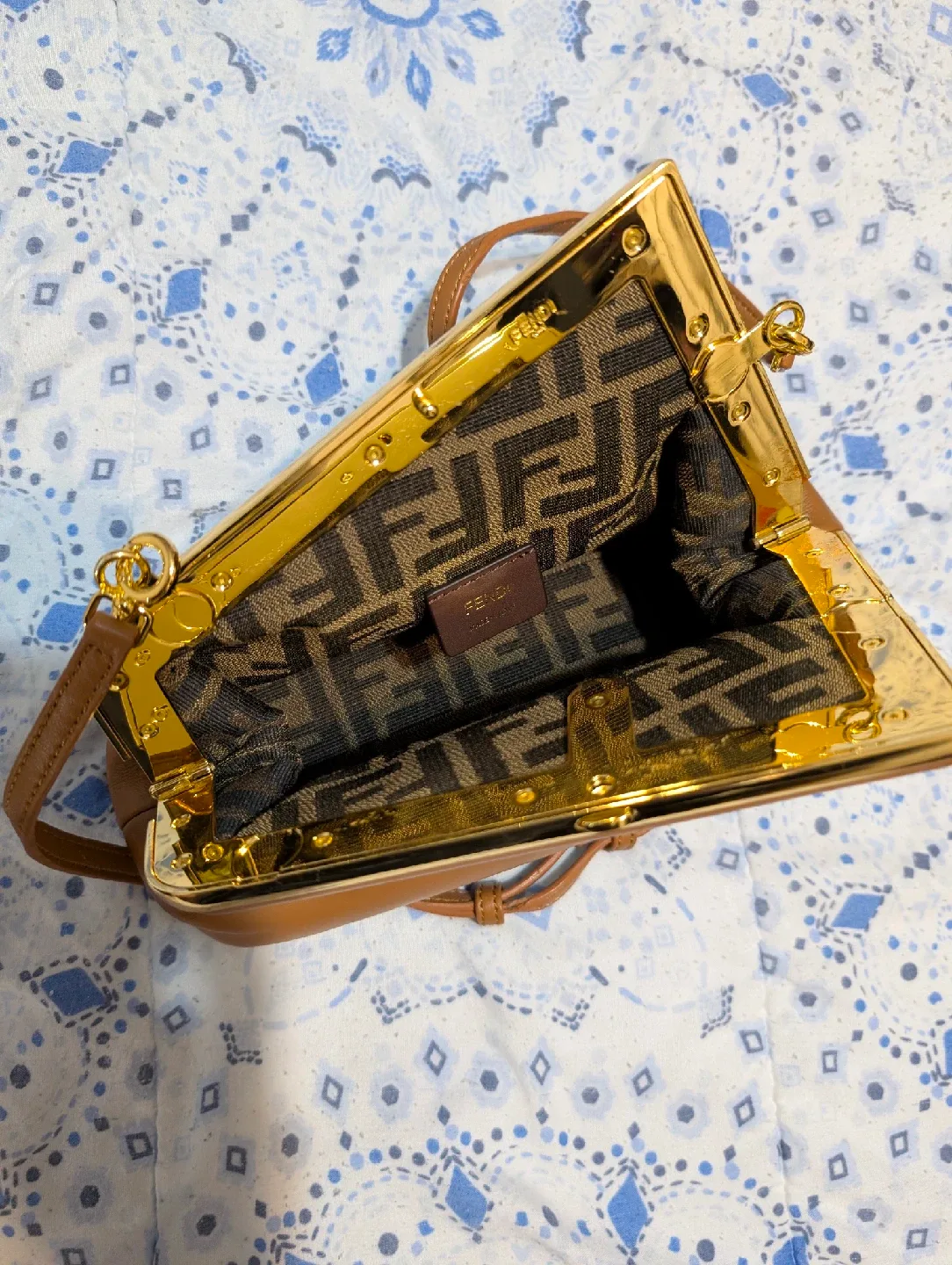 Fendi Brown Leather Handbag image indicator(4)