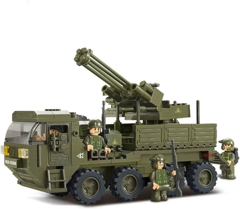 Sluban Army M38-B0302 Anti-Aircraft Vehicle Toy image indicator(2)