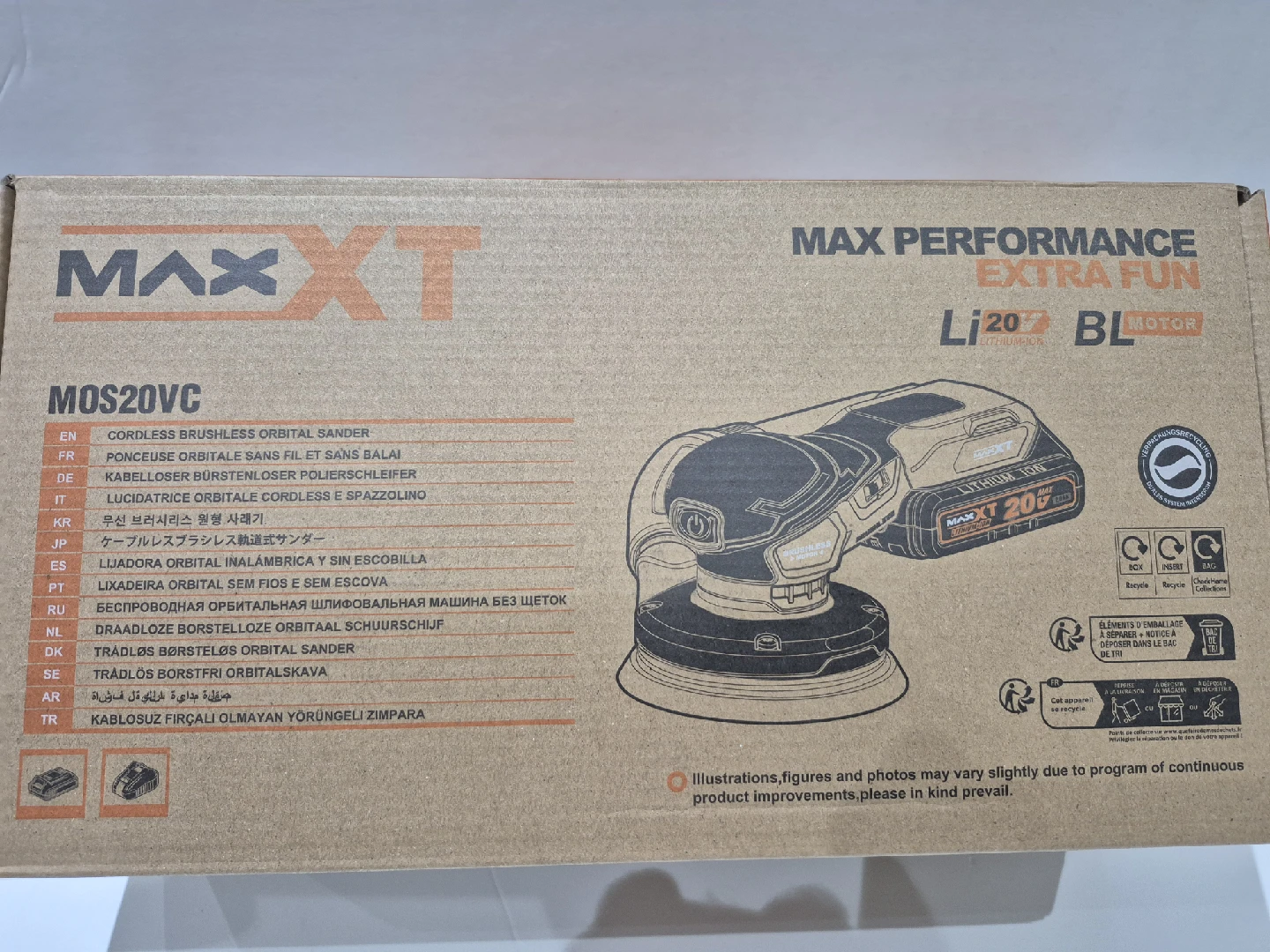 MAX XT MOS20VC Cordless Orbital Sander w/ Charger - photo 4