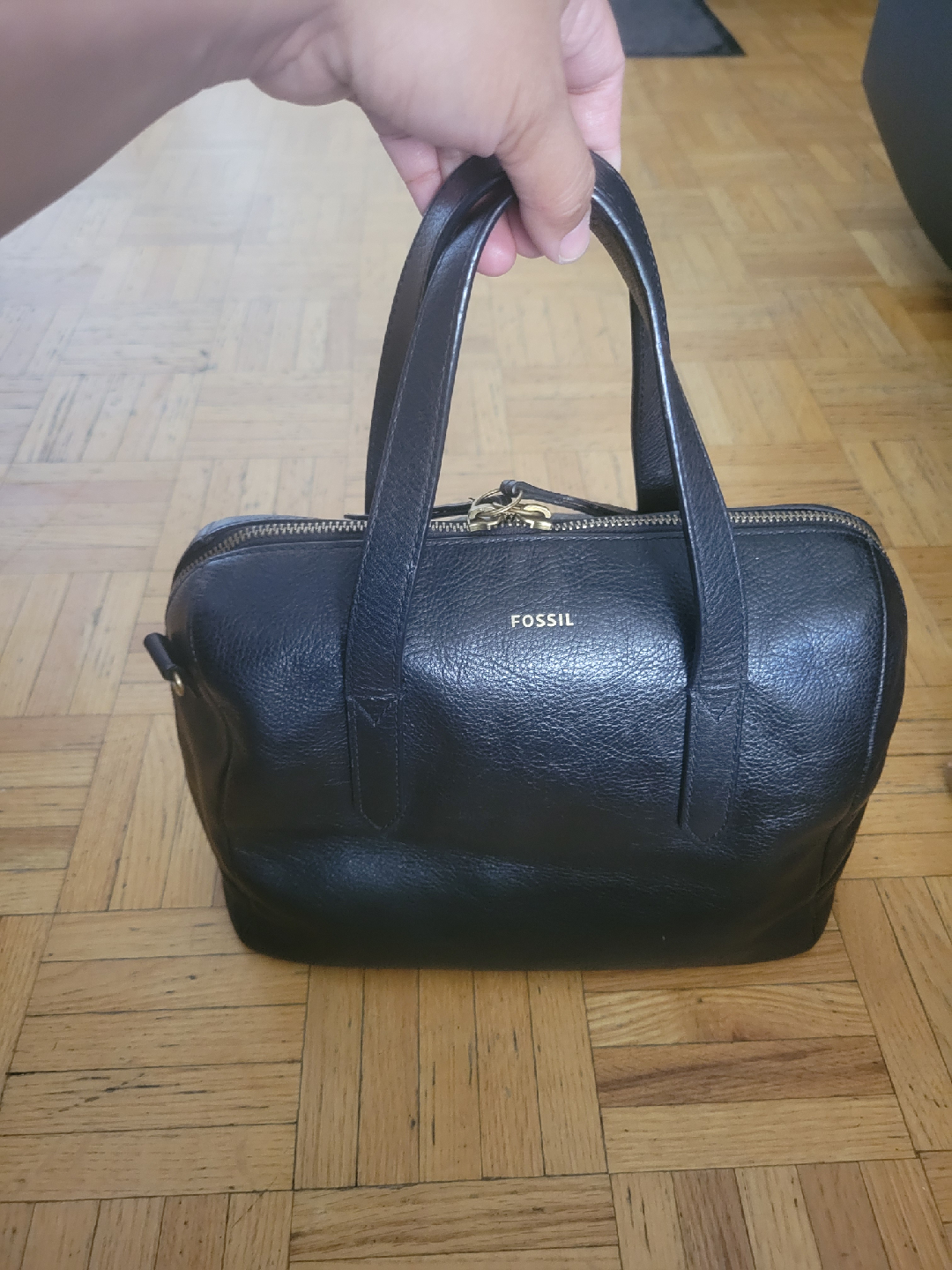 Fossil Black Leather Satchel Bag - photo 2