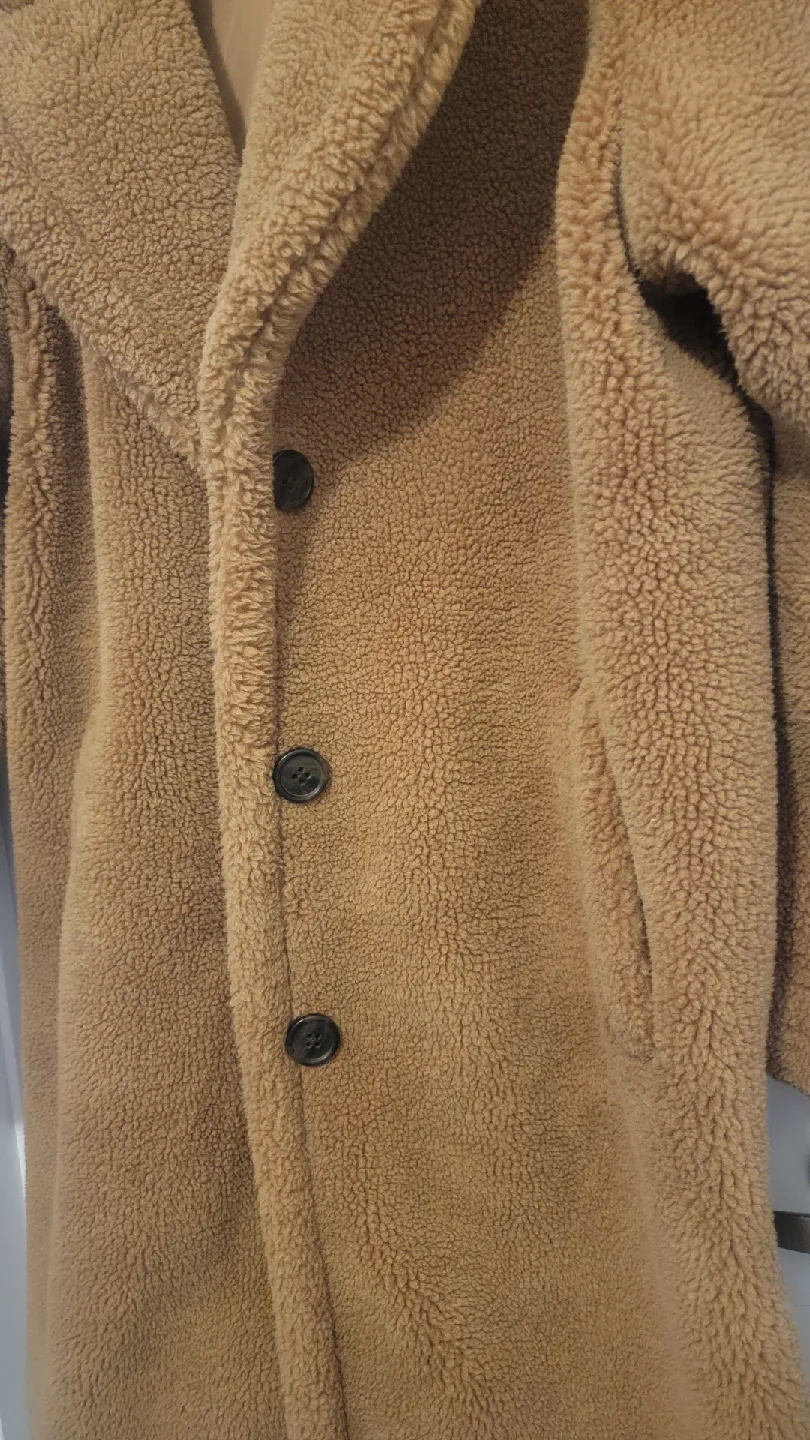 Tan coloured Gap Teddy Coat image indicator(2)