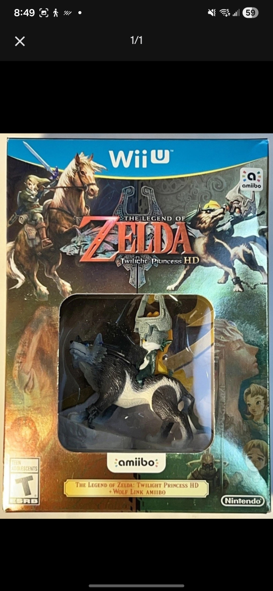 The Legend of Zelda Twilight Princess HD + Wolf Link Amiibo