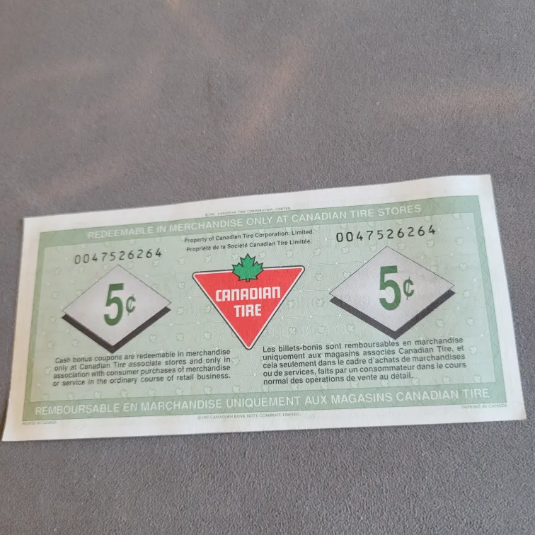 Canadian Tire 5¢ Cash Bonus Coupon image indicator(2)