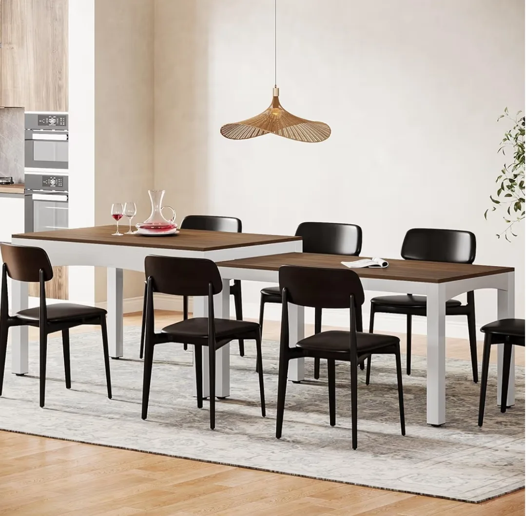 Extendable Dining Table - White & Wood image indicator(5)