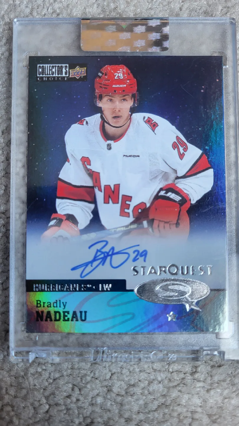 Bradly Nadeau Autographed Hockey Card thumbnail