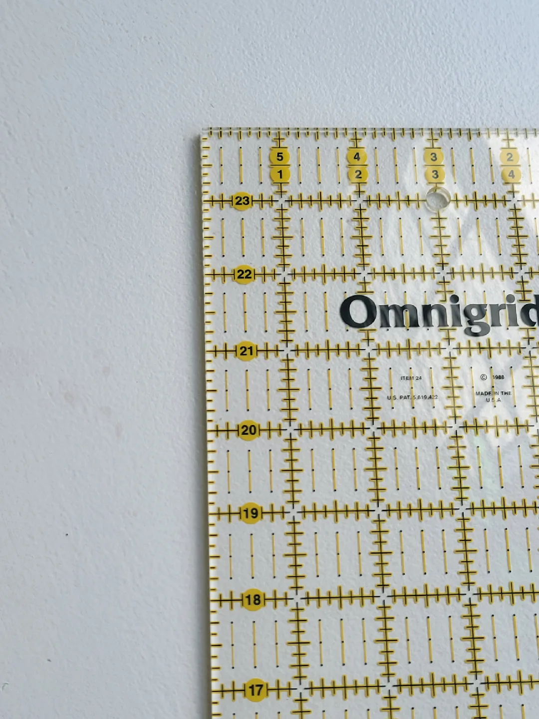 vintage Omnigrid 6" x 24" Quilting Ruler. sewing. crafting image indicator(3)