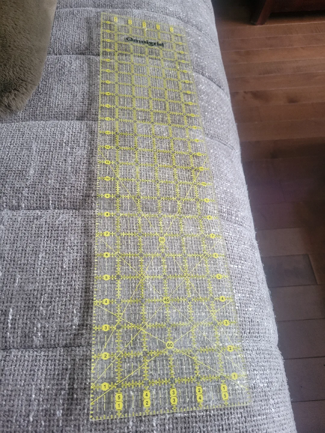 vintage Omnigrid 6" x 24" Quilting Ruler. sewing. crafting image indicator(5)