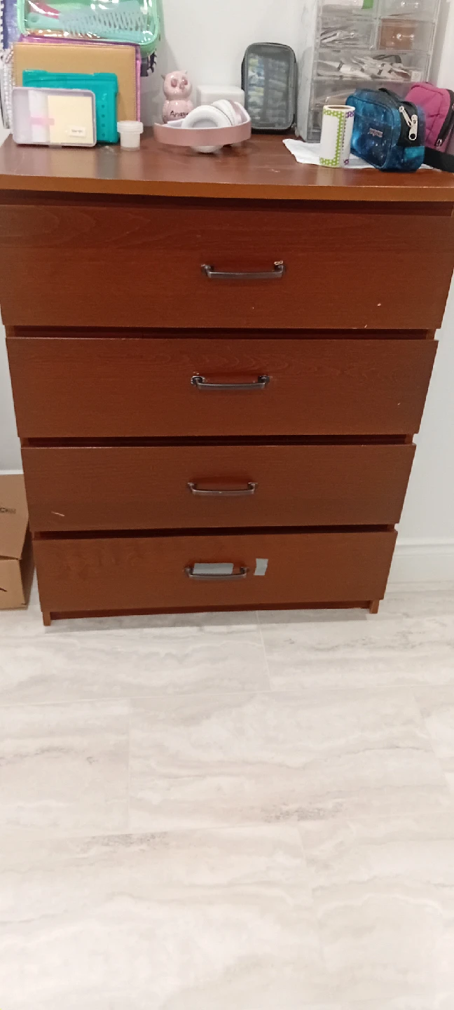 Wooden 4-Drawer Dresser