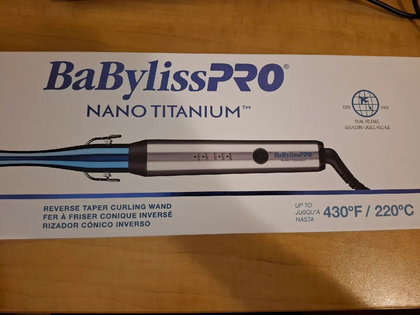 BaBylissPRO Nano Titanium Reverse Taper Curling Wand thumbnail