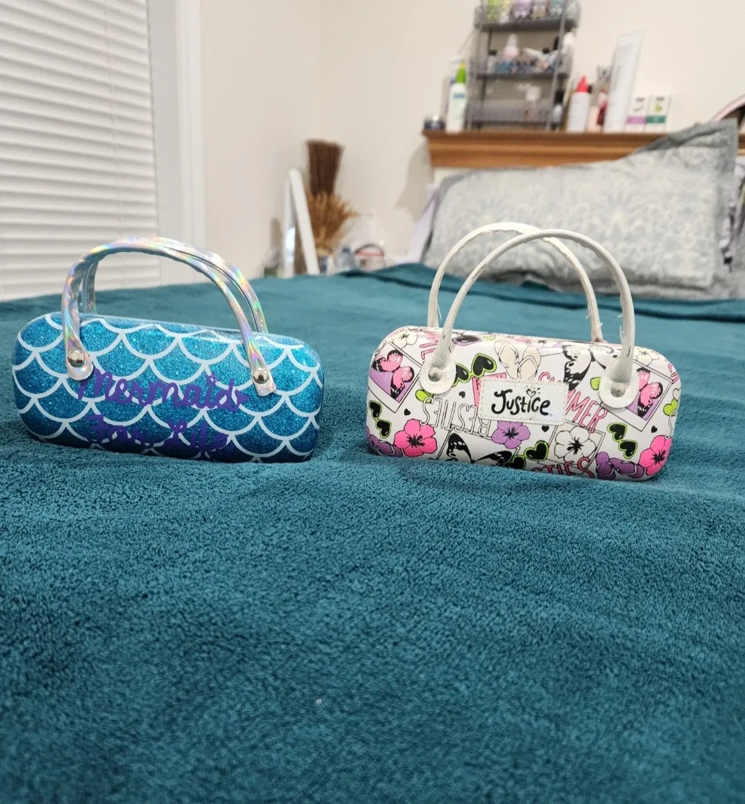 Justice kid's Sunglasses Cases - Set of 2