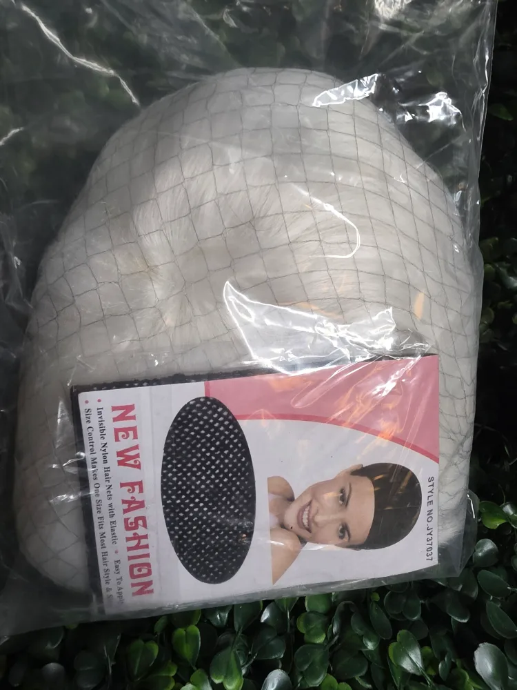 White Wig New Fashion Invisible Hair Nets - One Size image indicator(2)