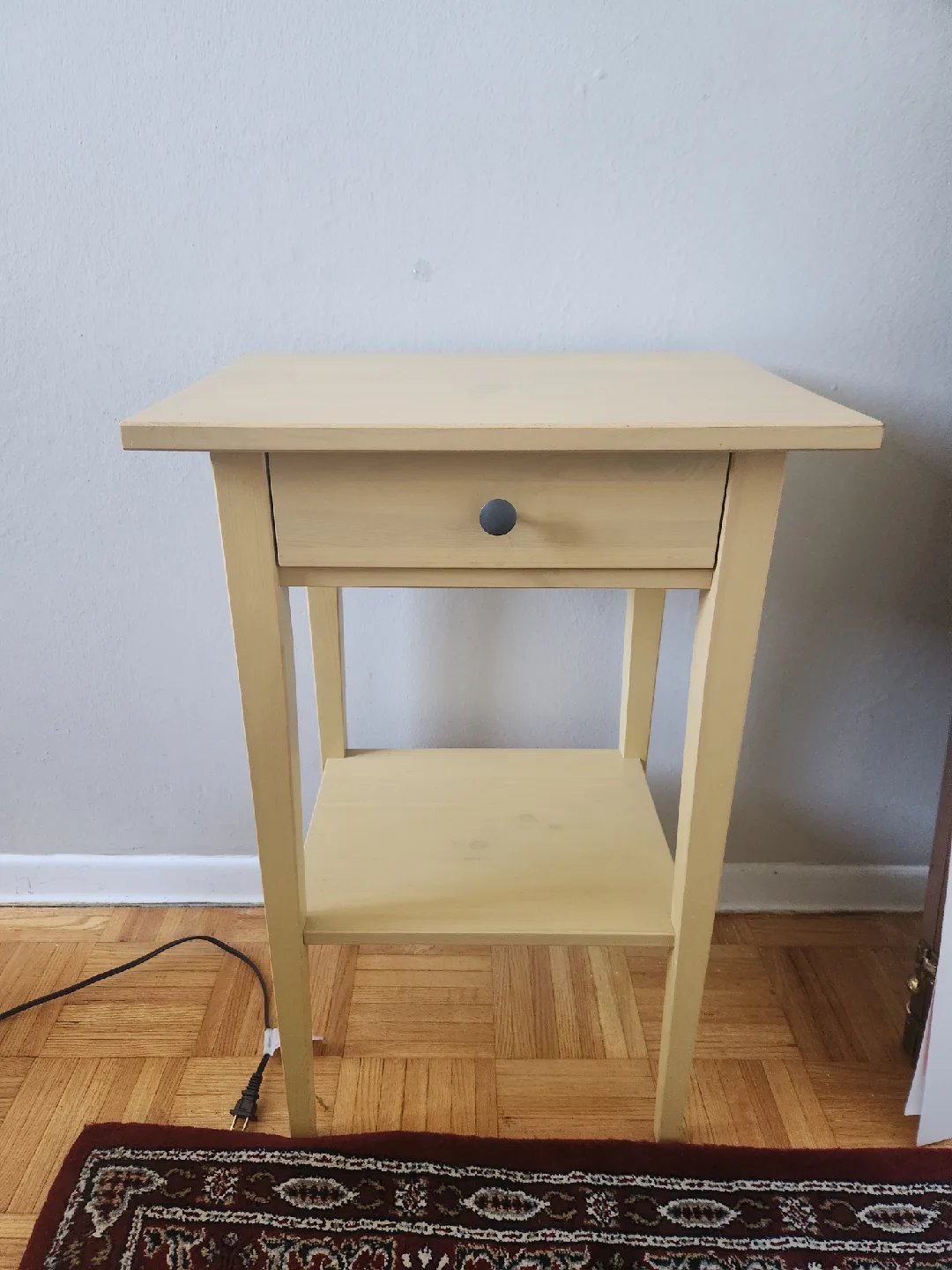 Ikea Hemnes side yellow table thumbnail